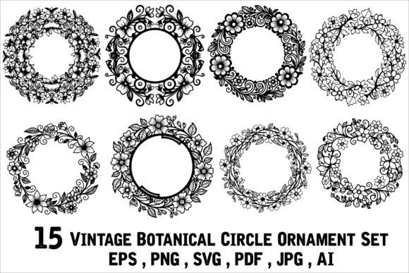 15 Vintage Botanical Circle Ornament Set: A Practical Evaluation