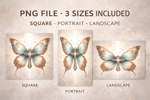 Butterfly Cross: A Premium Design Asset