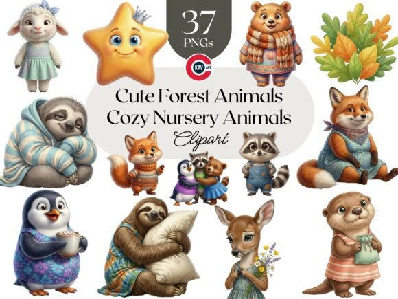 Cute Forest Animals Clipart Bundle: A Strategic Asset for Creative Professionals