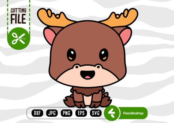 Cute Woodland Creatures - Moose SVG: A Creative Resource for Crafters