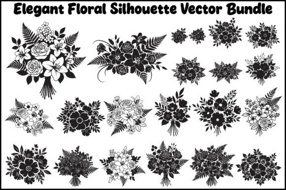 Elegant Floral Silhouette SVG Bundle: A Guide to Timeless Design