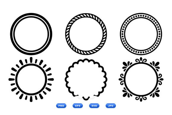 Elevate Your Visual Identity with the Ornamental Circle Frame SVG Pack