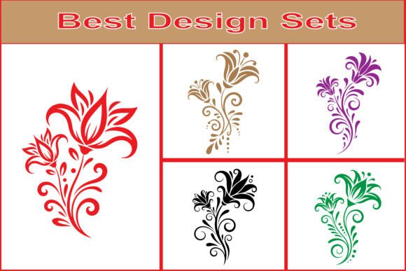 Elevating Design with the Ornamental Floral Art SVG Collection