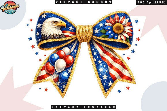 Elevating Patriotic Design: The Strategic Value of High-Quality American Celebration Ribbon Bow PNG Assets