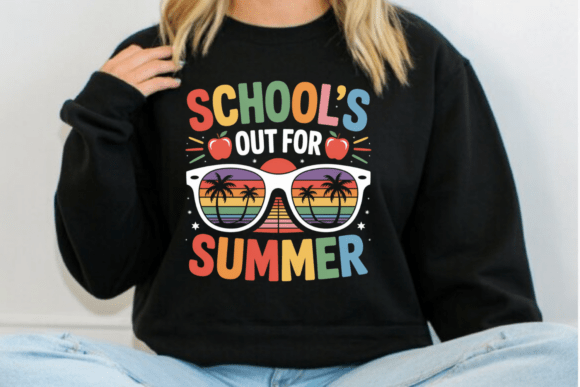 Embracing the Nostalgia of the School’s Out for Summer Retro PNG Design