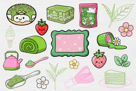 Evaluating the Kawaii Matcha Green Tea Svg Clipart Set for Creative Projects