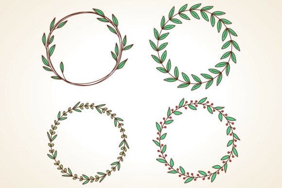 Evaluating the Set of Floral Circle Frame Border for Design Projects