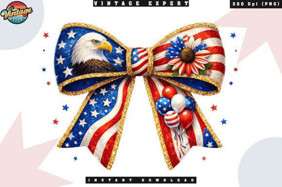 Integrating the 4th of July Eagle Ribbon Bow PNG into Your Creative and Commercial Workflows