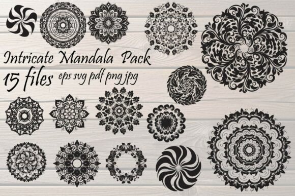 Intricate Mandala Pack: Premium Design Assets