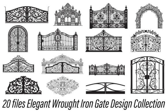 Mastering Classic Aesthetics with Elegant Wrought Iron Gate Design Assets
