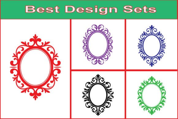 Mastering Elegance: The Classic Victorian Oval Frame Vector for Modern Design