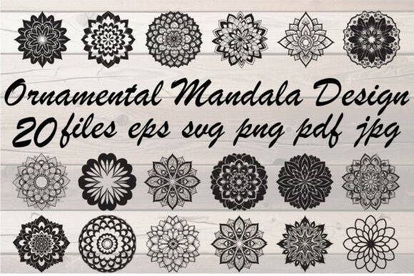 Ornamental Mandala Design Vector Bundle