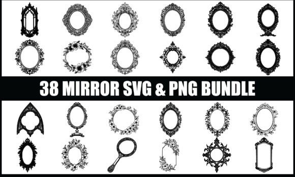 Premium Mirror SVG PNG Clipart & Vector Designs