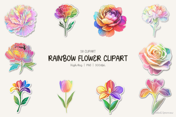 Rainbow Flower Clipart: A Practical Guide to Selection and Application