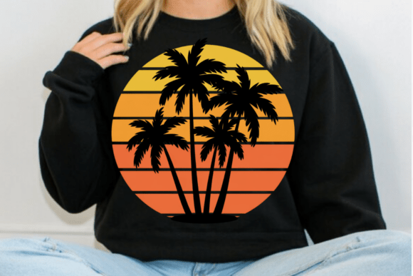 Retro Palm Tree Sunset Island PNG Guide