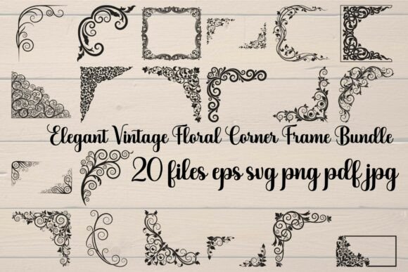 Reviving Classic Aesthetics: The Power of the Elegant Vintage Floral Corner Frame