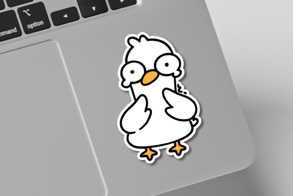 Shy Goose Sticker PNG Instant Download: A Gentle Way to Express Vulnerability