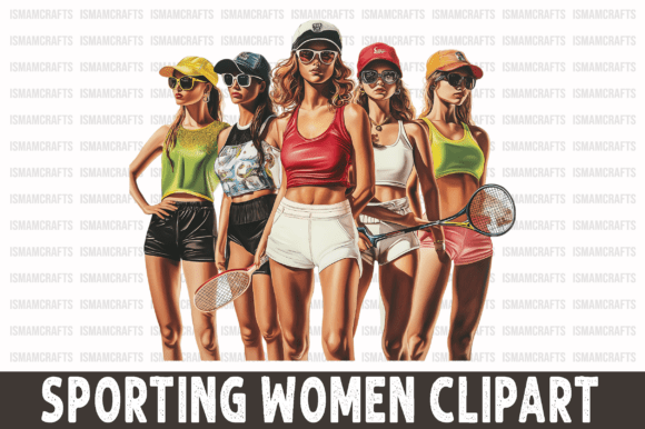 Sporting Women V2 Clipart PNG: A Practical Asset for Creative Projects