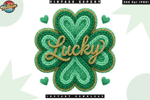 St Patrick’s Day Lucky Crochet Yarn PNG: A Versatile Design for Creators