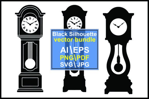 The Art of Time: Exploring Silhouettes of Grandfather Clocks in Modern Design