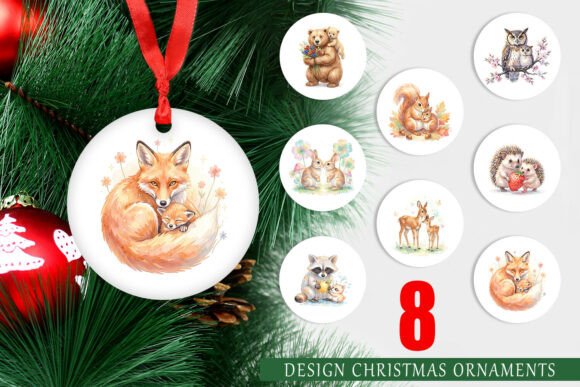 Transforming Holiday Decor: A Guide to High-Resolution Watercolor Forest Animal Ornament PNGs