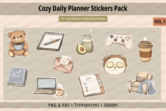 Transforming Routine with Cozy Daily Planner Stickers Vol.1