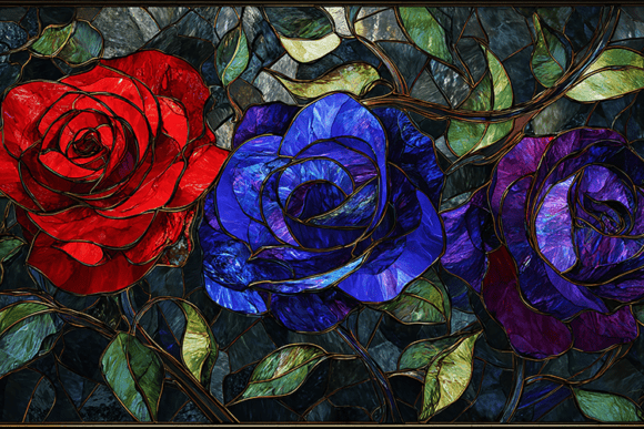 Transforming Spaces with the Romantic Roses Stained Glass Window Design