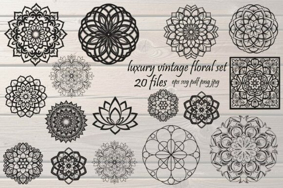 Unlocking Creativity with the Luxury Vintage Floral Mandala Bundle