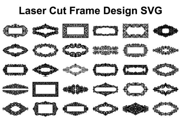 Vintage Frame Laser Cut SVG Bundle