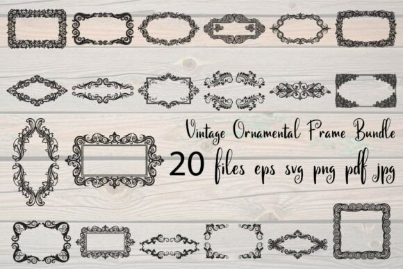 Vintage Ornamental Frame Vector Bundle: A Strategic Asset for Professional Design Workflows